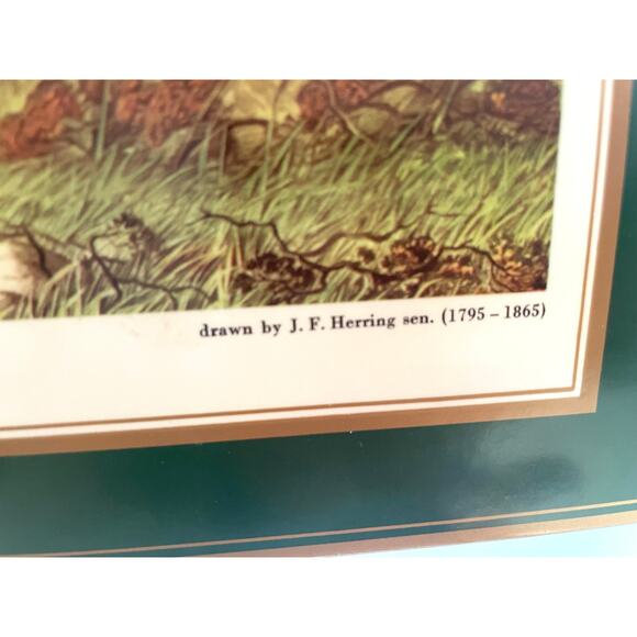 Vintage English Fox Hunting Cork-Backed Placemat – J.F. Herring Sr. Pink - Picture 4 of 6